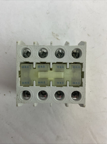 EATON C320KGT13 SERIES A2 FREEDOM SERIES TOP MTD AUXILIARY CONTACT 4N.O.
