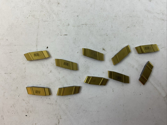 ISCAR GIP 2.00-1.00 IC808 CARBIDE INSERT (LOT OF 10)