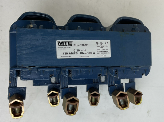 MTE RL-13002 TRANSFORMER 130AMPS 0.20MH 690V 50/60HZ