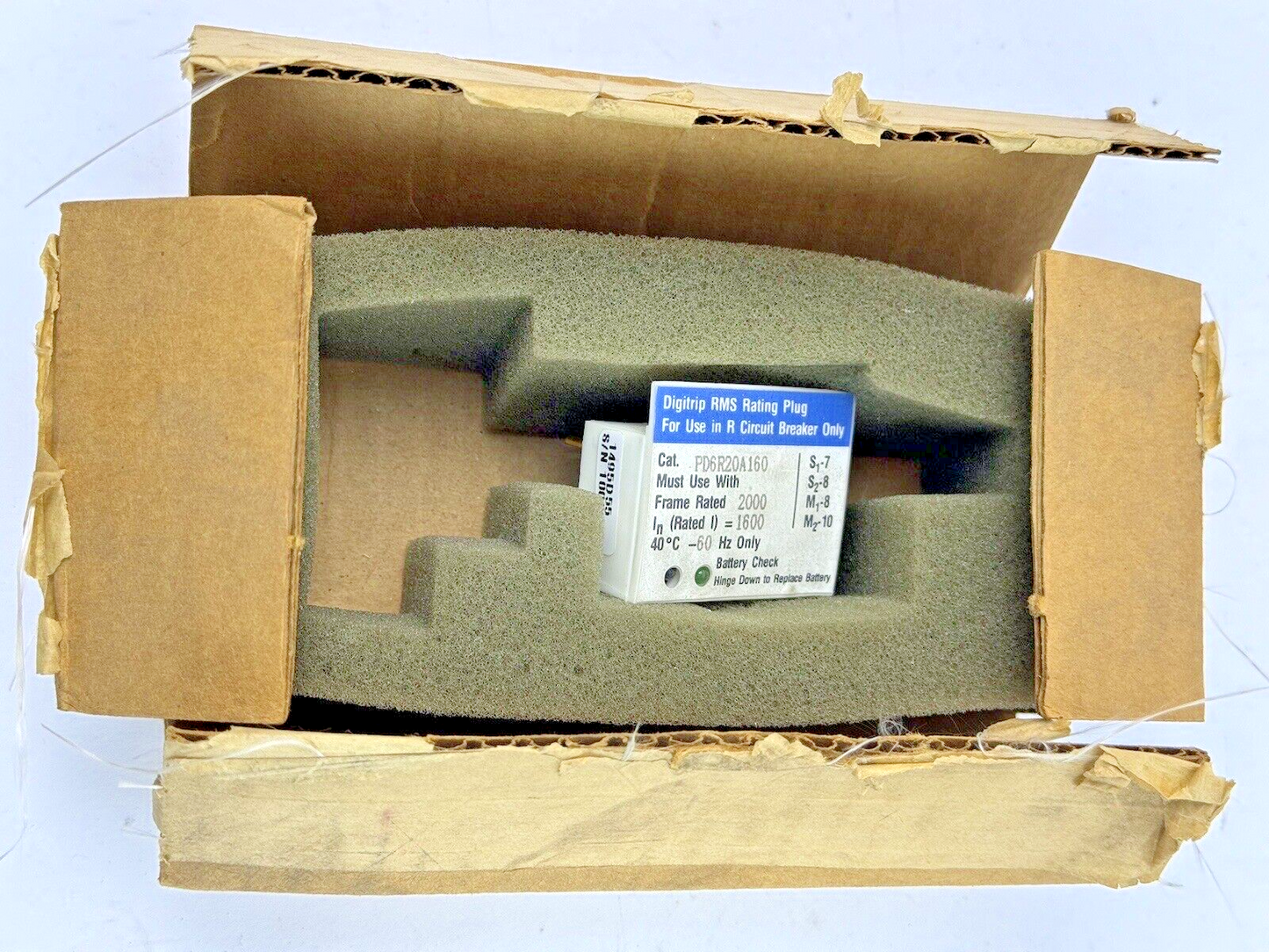 WESTINGHOUSE / CUTLER-HAMMER - PD6R20A160 -  DIGITRIP RMS RATING PLUG - 1600 AMP