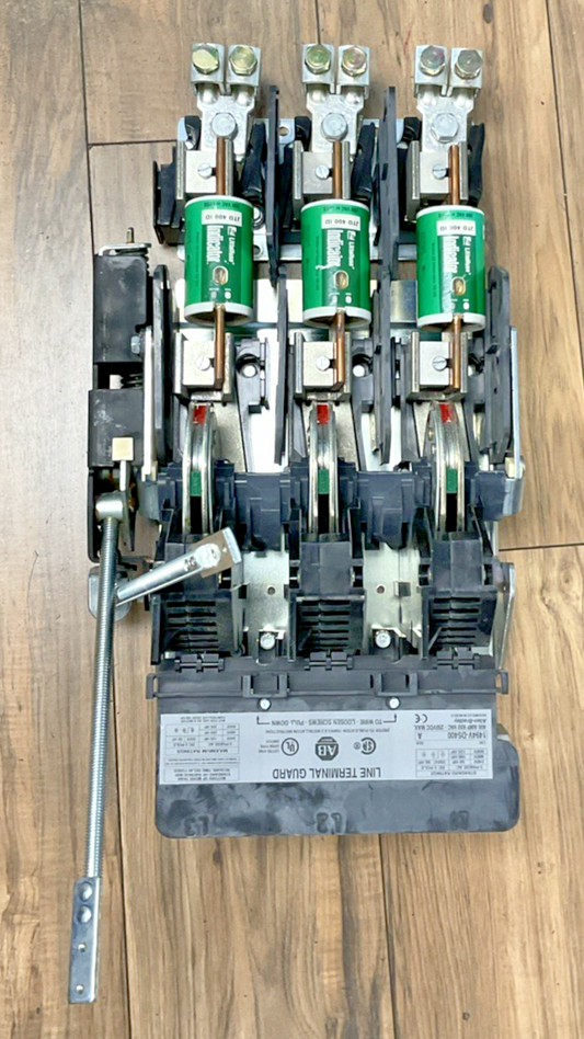 ALLEN BRADLEY 1494V-DS400 DISCONNECT SWITCH 400A 600VAC 250VDC SER.A