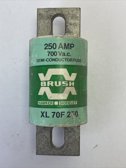 BRUSH XL70F250 SEMI-CONDUCTOR FUSE 250AMP 700VAC TYPE XL
