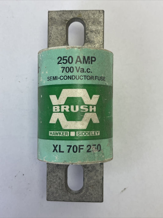BRUSH XL70F250 SEMI-CONDUCTOR FUSE 250AMP 700VAC TYPE XL