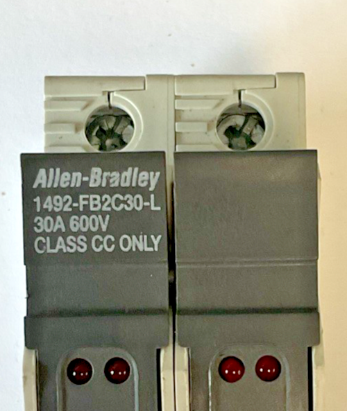 ALLEN BRADLEY 1492-FB2C30-L FUSE HOLDER 30A 600V SER.B