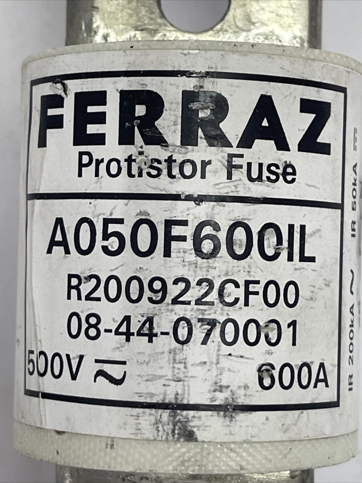 FERRAZ A050F600IL PROTISTOR FUSE 500VAC 600AMP