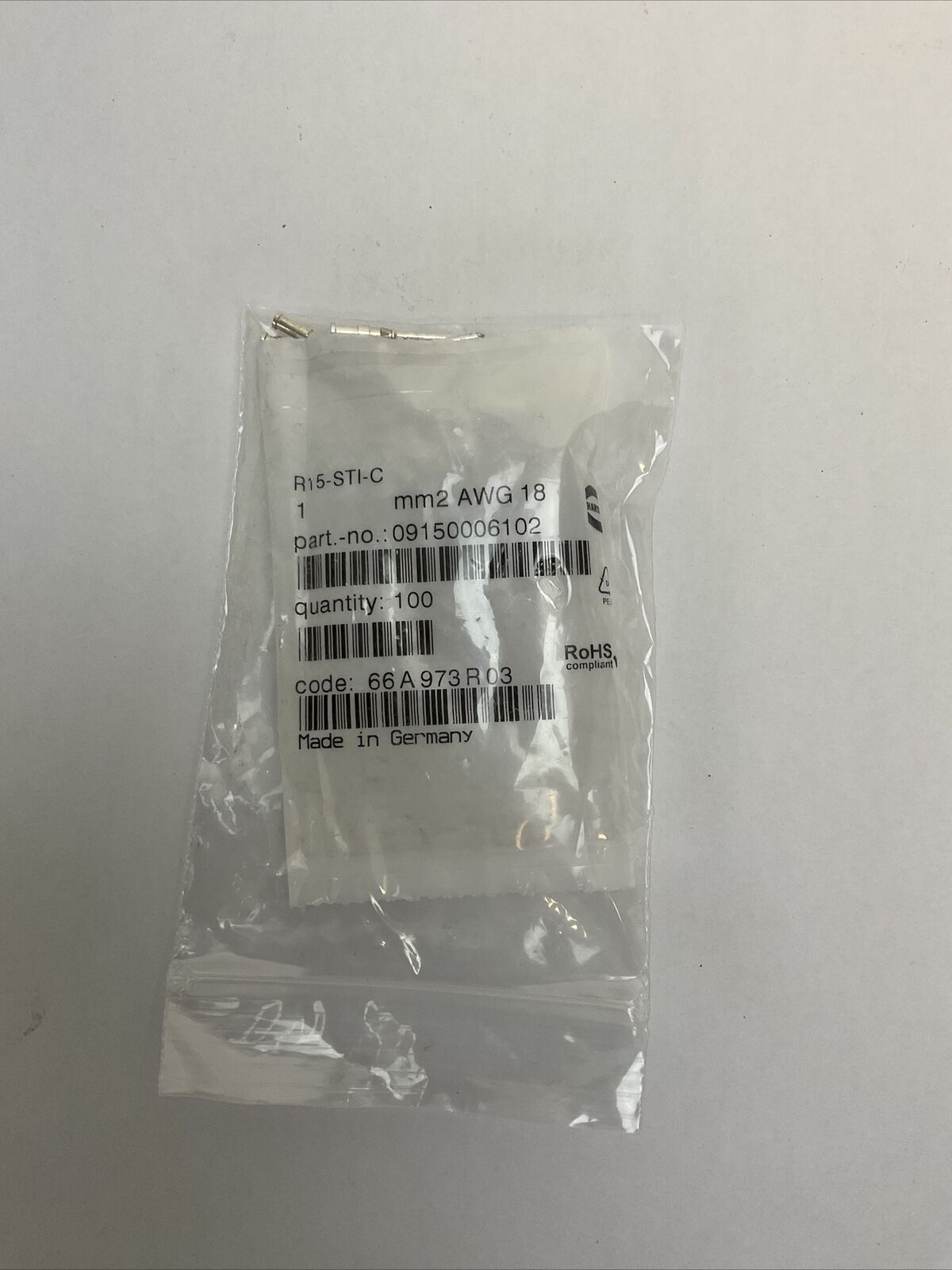 KUKA HARTING X13 4477971 KRC4 STECKERBEIPACK CONNECTOR