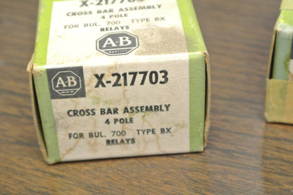 ALLEN-BRADLEY X-217703 TYPE BX RELAY CROSS BAR ASSEMBLY / 4-POLE / NEW SURPLUS