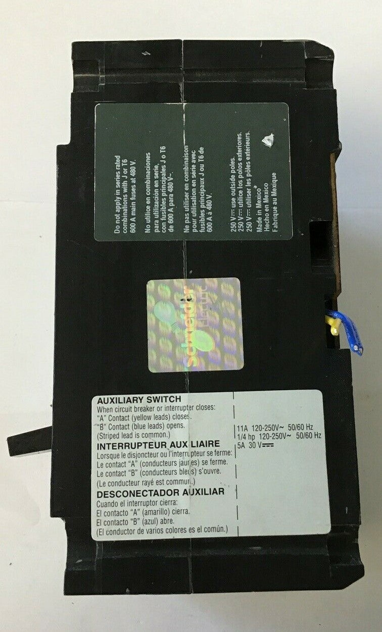 SQUARE D FAL360601212 60A CIRCUIT BREAKER 600VAC 250VDC