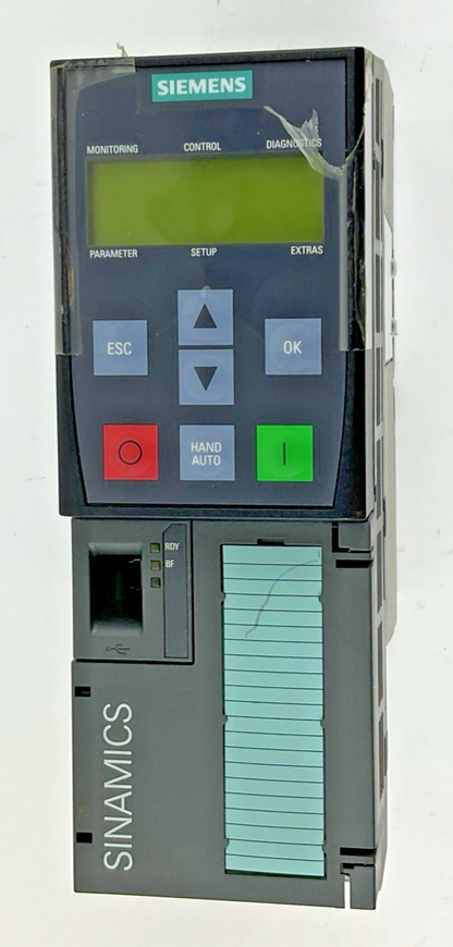 SIEMENS 6SL3224-0BE17-5UA0 SINAMICS POWER MODULE 240 480V 0.75KW VER.D02
