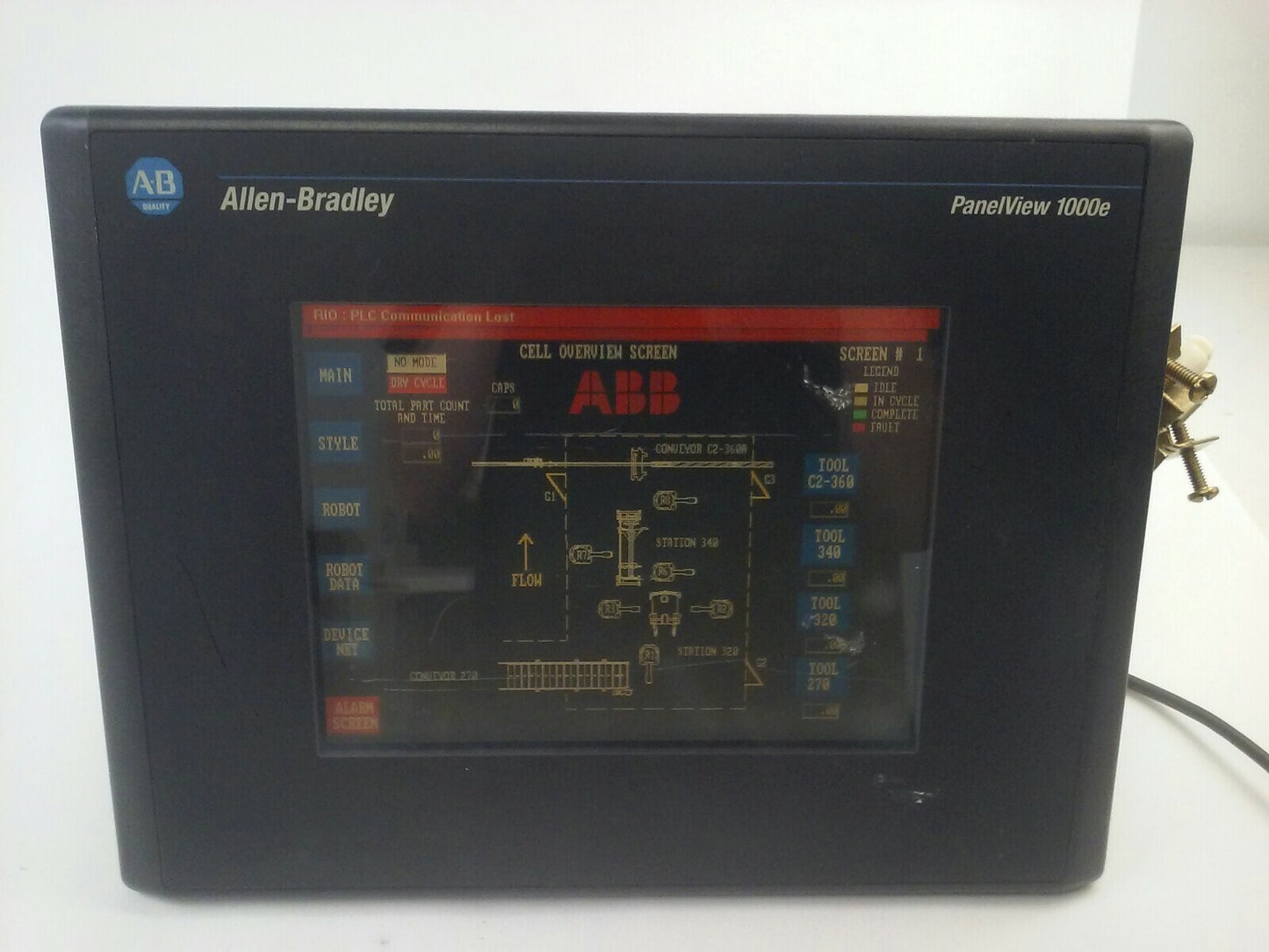 ALLEN BRADLEY 2711E-T10C6 SER. C REV. A  PANELVIEW 1000E TERMINAL FRN 5.13