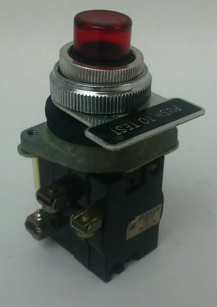 GENERAL ELECTRIC CR294UW221A2 RED PUSH BUTTON 110V 50/60HZ