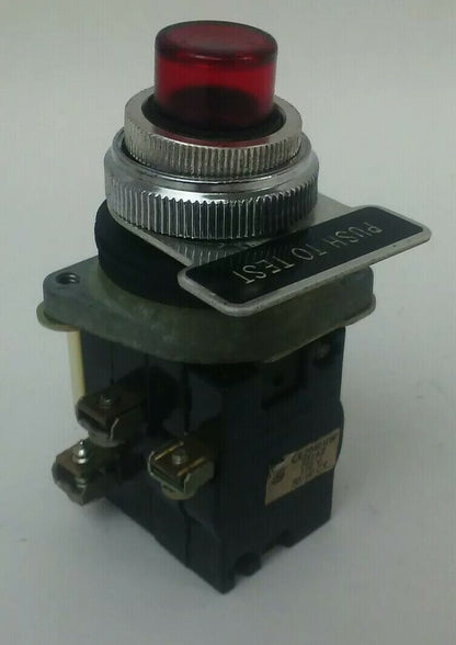 GENERAL ELECTRIC CR294UW221A2 RED PUSH BUTTON 110V 50/60HZ