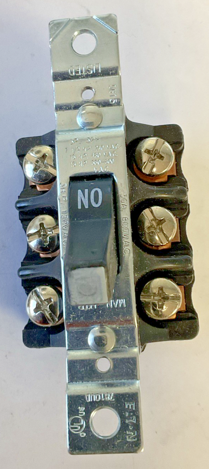 EATON AH7810UD MANUAL CONTACTOR AND DISCONNECT SWITCH 30A 600VAC
