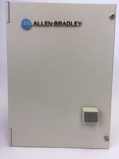 ALLEN BRADLEY 109-A18JD3-C15-7 TYPE 12 STARTER ENCLOSURE WITH CONTACTOR & RELAY