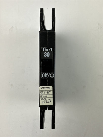 CUTLER HAMMER QCR1030T QUICKLAG INDUSTRIAL CIRCUIT BREAKER 30A 120/240VAC 1POLE