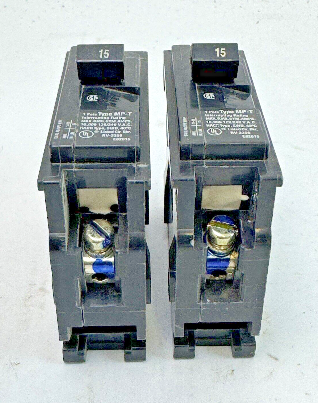 MURRAY *LOT OF 2*- MP115, 1 POLE, 15 A, 240 VAC CIRCUIT BREAKERS - NEW