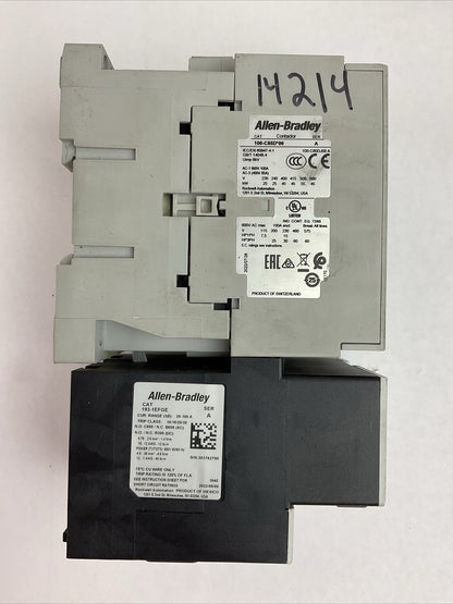 ALLEN BRADLEY STARTER (100-C85D*00 SER A CONTACTOR + 193-1EFGE RELAY + 100S)