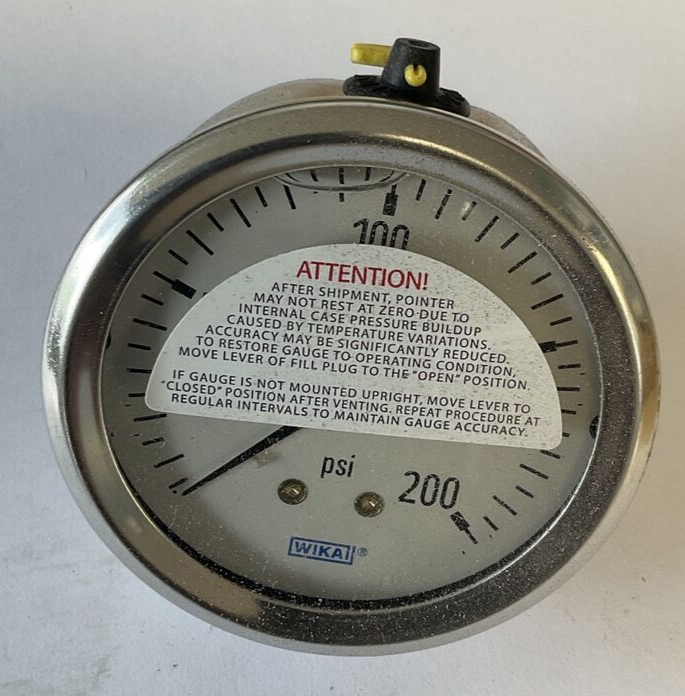 WIKA 213.53 GAUGE 2.5" 1/4NPT 200PSI CBM
