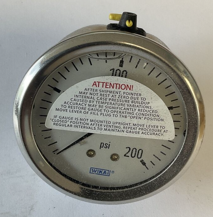 WIKA 213.53 GAUGE 2.5" 1/4NPT 200PSI CBM
