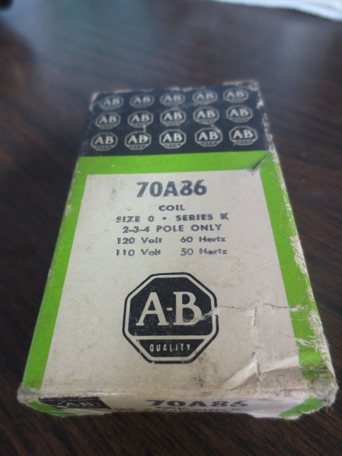 ALLEN-BRADLEY 70A86 COIL 120V/60Hz, 110V/50Hz - SIZE 0, Ser. K, 2-3-4 POLE ONLY
