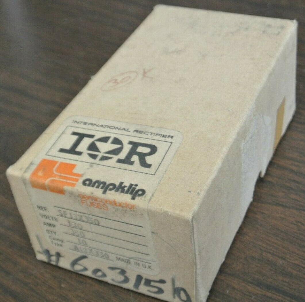 BOX of 10 / INTERNATIONAL RECTIFIER SF13X350 FUSE / 350A / 130V / NEW SURPLUS