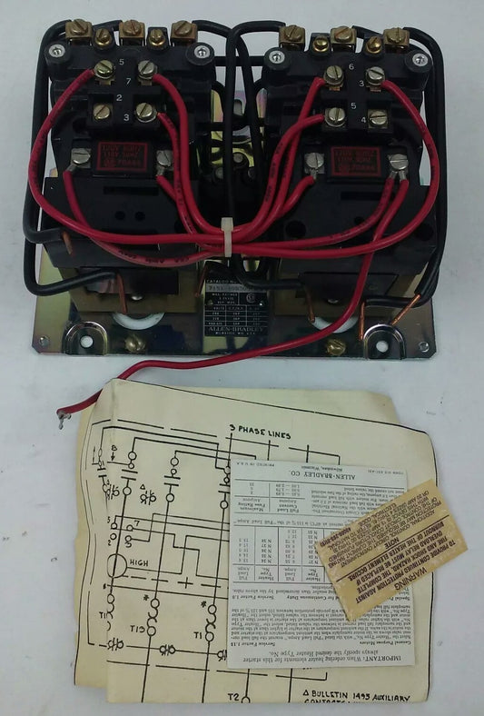 ALLEN BRADLEY 715X-AOD3000 SER. L, TWO SPEED STARTER,SIZE 0,3PH, 575V, 120V COIL