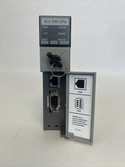 ALLEN BRADLEY 1747-L532 SER E SLC 5/03 16K CONTROLLER 1747-OS 302 SER C FW 11