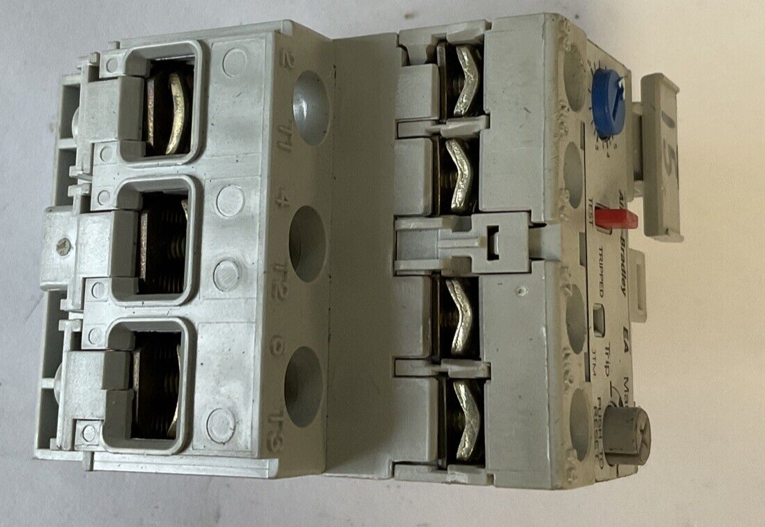 ALLEN BRADLEY 193-EA1EB OVERLOAD RELAY SER. B 1.6-5.0A TRIP CLASS 10
