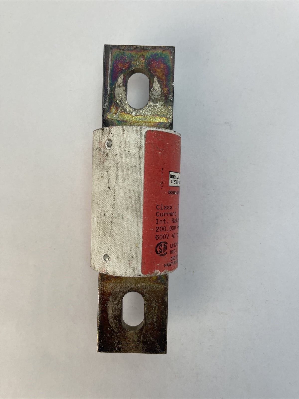 GEC ALSTHOM CLL800 CLASS L FUSE 800AMP FORM 480 600VAC CURRENT LIMITING