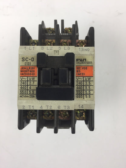FUJI SC-0 CONTACTOR COIL 24V 50HZ 24-26V 60HZ