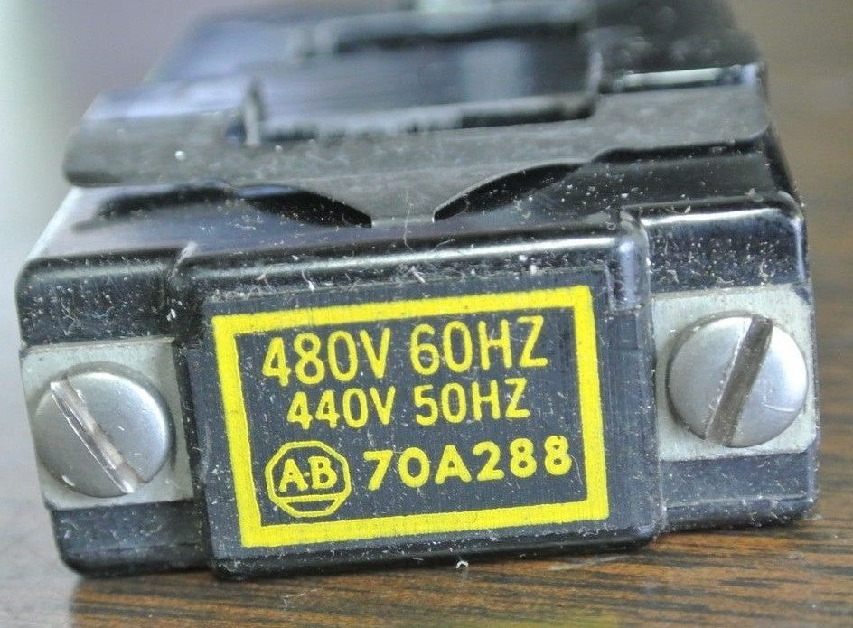 ALLEN-BRADLEY 70A288 COIL SIZE 0 Ser. K  440/480V, 2-3-4 POLE ONLY - NEW SURPLUS