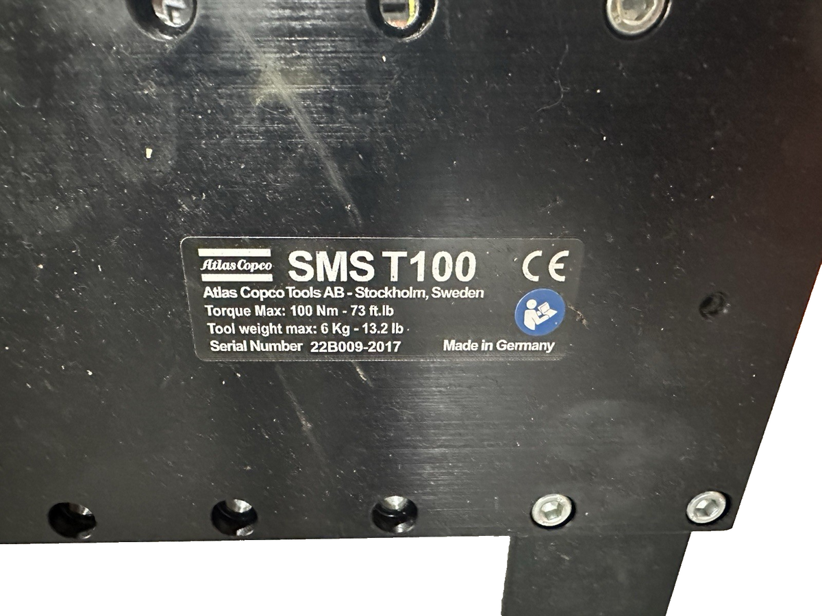 ATLAS COPCO SMST100 TORQUE REACTION ARM TOOL BALANCER 100NM INDUSTRIAL ASSEMBLY