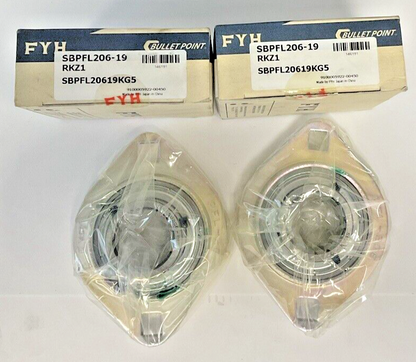 FYH SBPFL206-19 2BOLT FLANGE BEARING SBPFL20619KG5 ***LOTOF2***