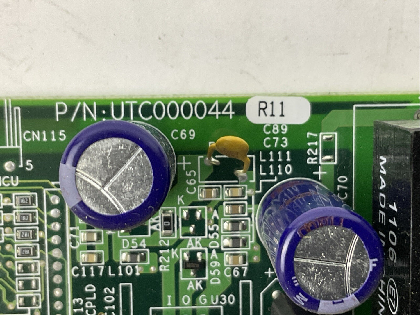 YASKAWA UTC000044 R11 BYPASS CONTROL CIRCUIT BOARD UWR00563-1 REV:0 EXCEL 161