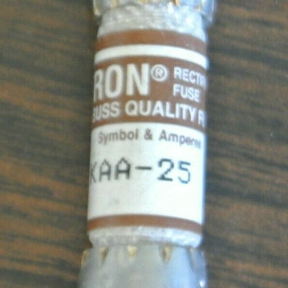 LOT of 5 / BUSSMANN / TRON KAA25 RECTIFIER FUSE / 25A / 130V / NEW SURPLUS