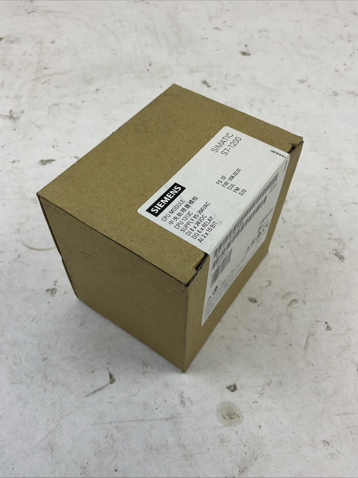 SIEMENS 1P 6ES7 212-1BE40-0XB0 SIMATIC S7-1200 CPU MODULE FW: V04.02.01