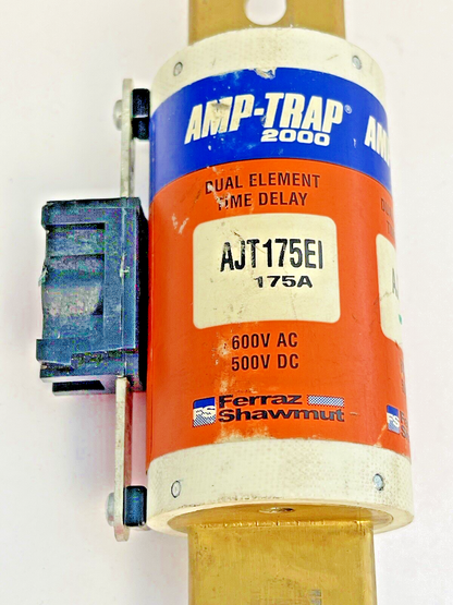 FERRAZ SHAWMUT -AJT175EI - AMP-TRAP,DUAL-ELEMENT,TIME-DELAY 175A, 600VAC, 500VDC
