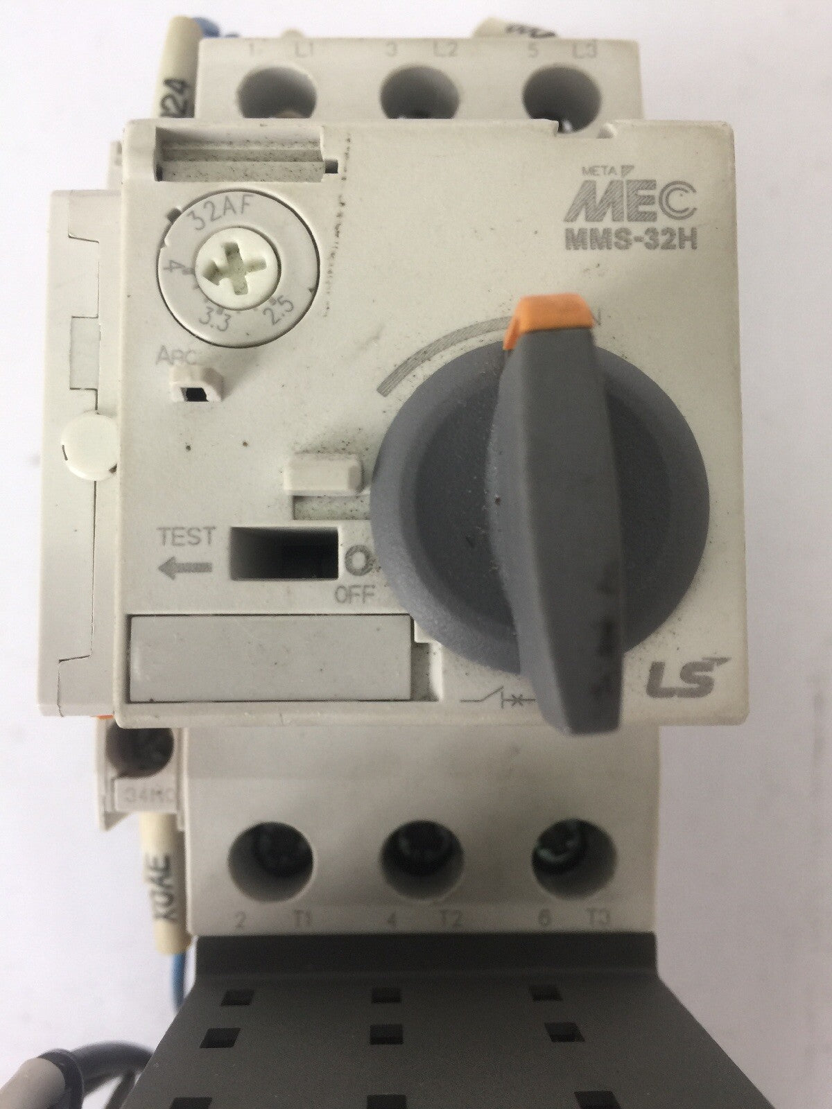 LS MOTOR STARTER MC-9 COIL 24VDC MMS-32H 2.5-4.0A MU-45 RAIL MOUNTING ADAPTOR