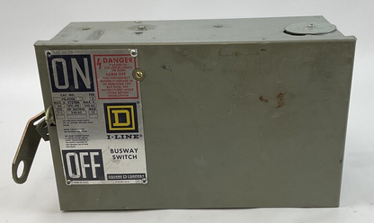 SQUARE D PQ-4206 FUSIBLE BUS PLUG 60AMP 240VAC 3PH SER.2