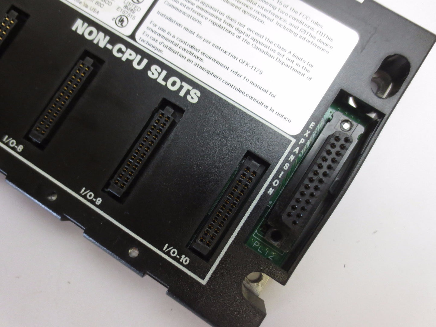 GE FANUC IC693CHS391M BASE 10-SLOT for PROGRAMMABLE CONTROLLER  EMI ENHANCED