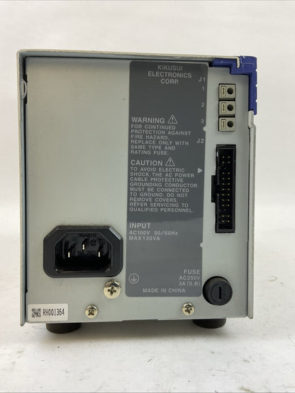 KIKUSUI PMC18-2A INPUT 100VAC OUTPUT 18VDC 2A POWER SUPPLY