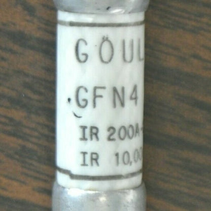 LOT of 5 / GOULD GFN4 TIME-DELAY FUSES / 4A / 250VAC  GFN 4