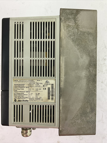 ALLEN BRADLEY 20AD2P1A0AYNANNN SER A FW 2.005 AC DRIVE
