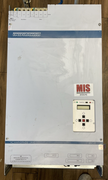 INDRAMAT RAC3.5-200-460-L00-Z1-220 AC MAIN SPINDLE DRIVE CONTROLLER 200A 460VAC