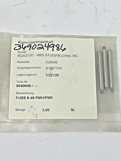 HBS - 80-40-373 *LOT OF 3* FOOT RING - ADAPTER FOR C 06-3,C 08 LONGER WELD ELEM.