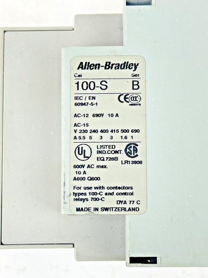 ALLEN BRADLEY - 100-C43Z*00 SER. A 25VDC COIL - 100-S SER. B - 100-FSD250 SER. A