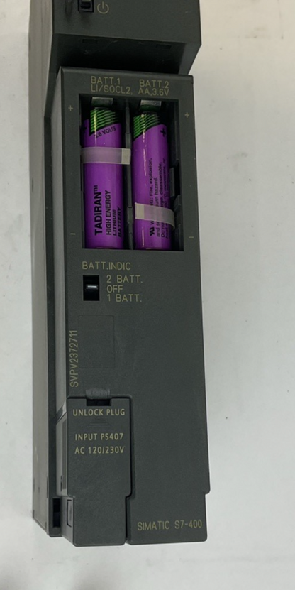 SIEMENS 6ES7 407-0KA02-0AA0 SIMATIC S7-400 POWER SUPPLY