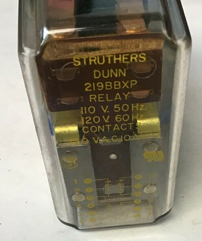 STRUTHERS DUNN 219BBX-P RELAY 120VAC 10A 50/60HZ