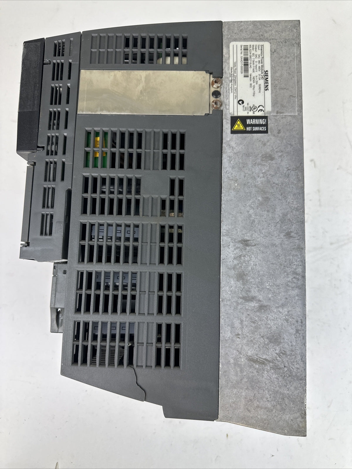 SIEMENS 6SL3224-0BE27-5UA0 POWER MODULE 240 BOP-2 CU240E-2 DP-F *PLASTIC CRACKED