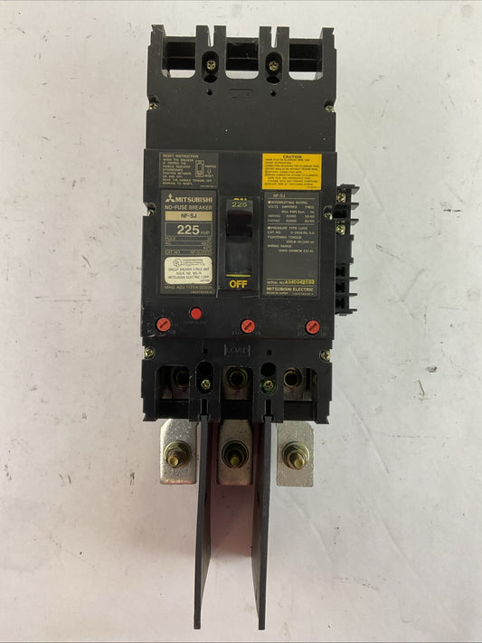 MITSUBISHI NF-SJ3225 NO-FUSE BREAKER 480VAC 225AMP 3POLE